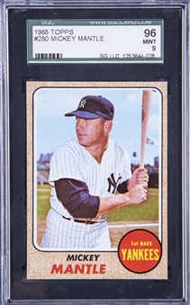 1968 Topps #280 Mickey Mantle – SGC 96 MINT 9